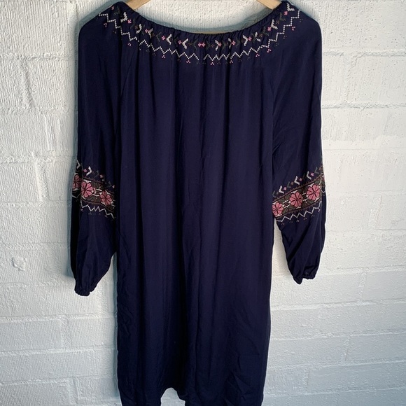 Cupcakes and Cashmere Needlepoint Embroidered Long Sleeve Dress sz L